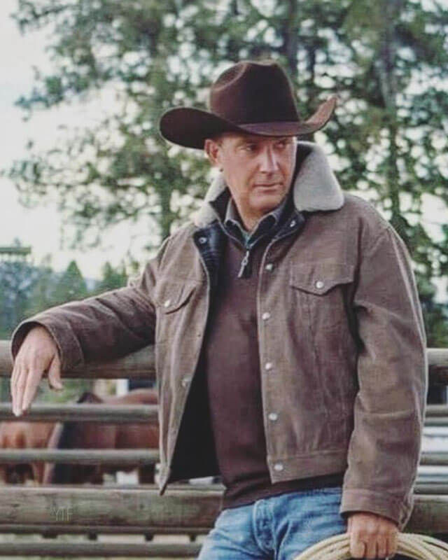 Yellowstone John Dutton Brown Corduroy Jacket