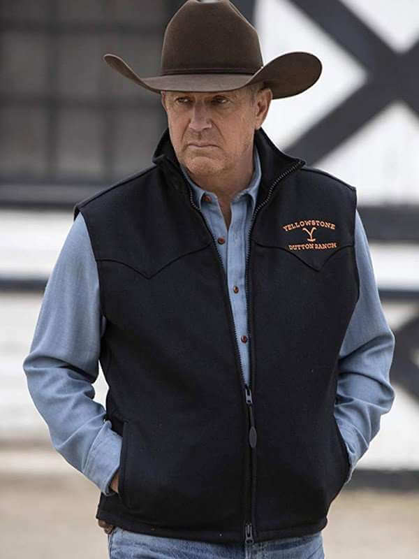 Yellowstone Dutton Ranch Black Vest