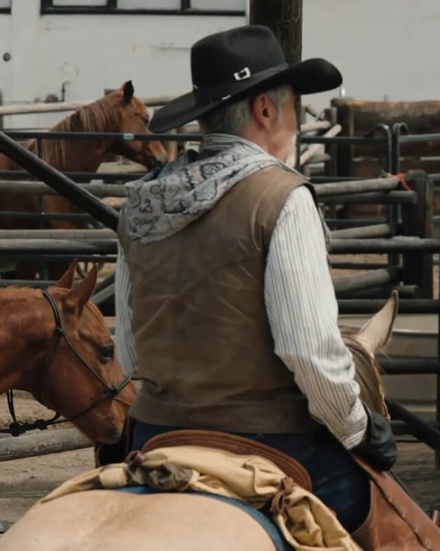 Yellowstone Lloyd Pierce Leather Vest S05