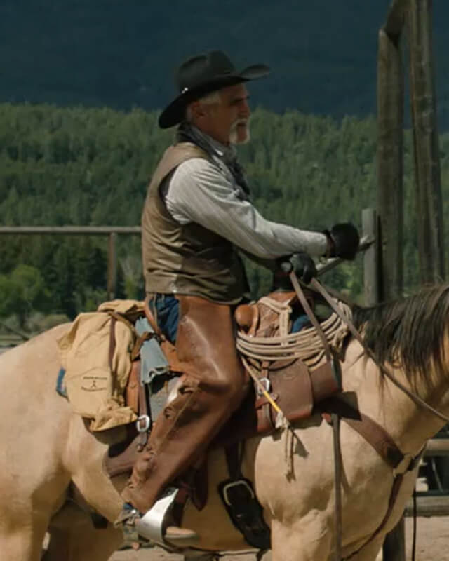 Yellowstone Lloyd Pierce Leather Vest S05