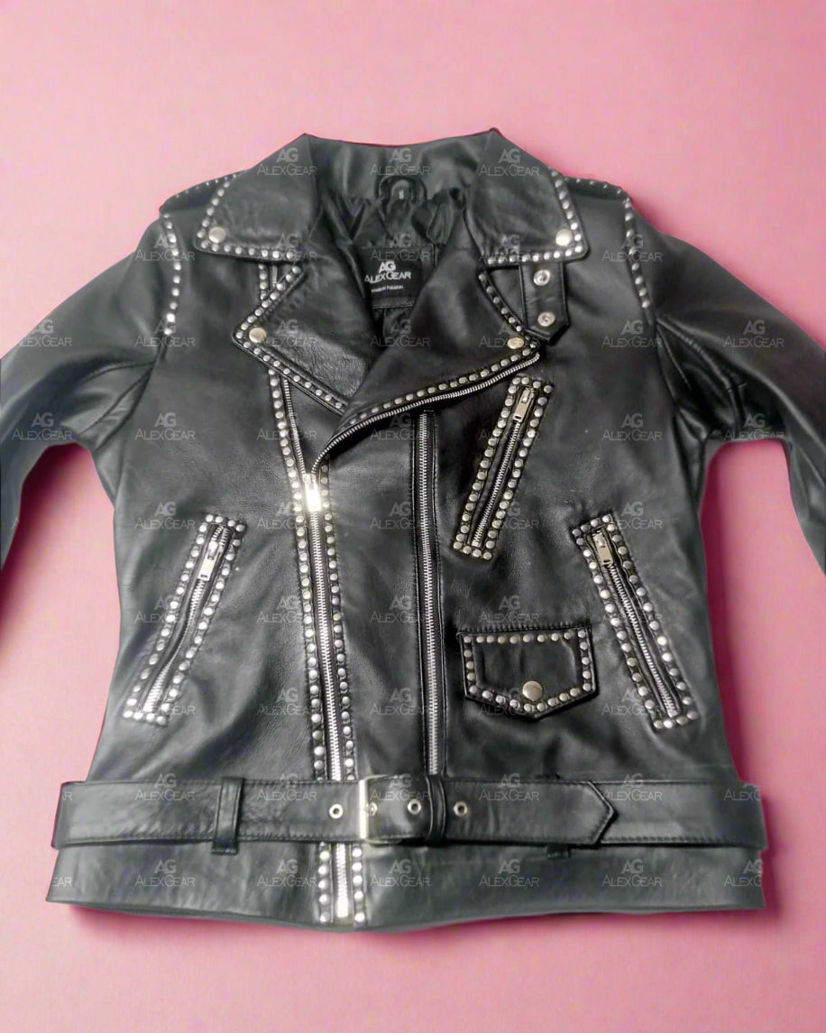 Blackpink Rose Apt Biker Leather Jacket