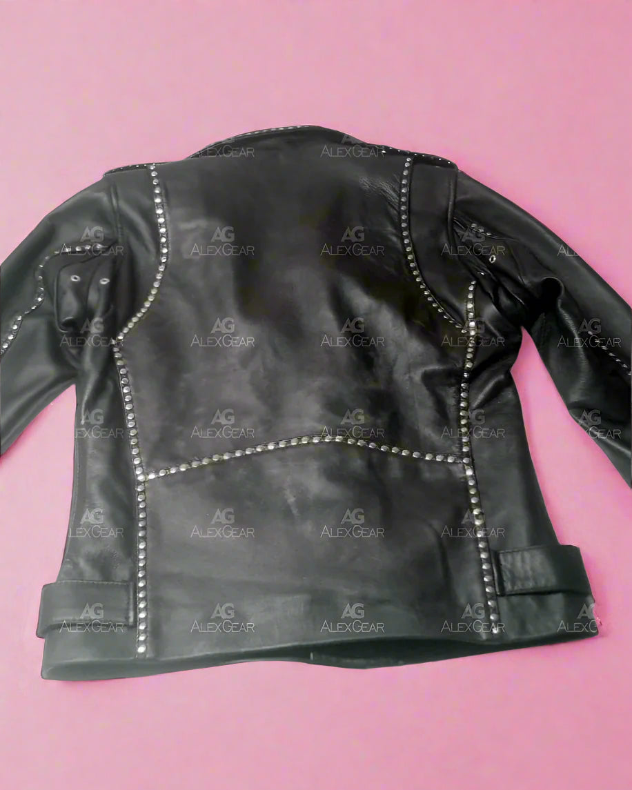 Blackpink Rose Apt Biker Leather Jacket