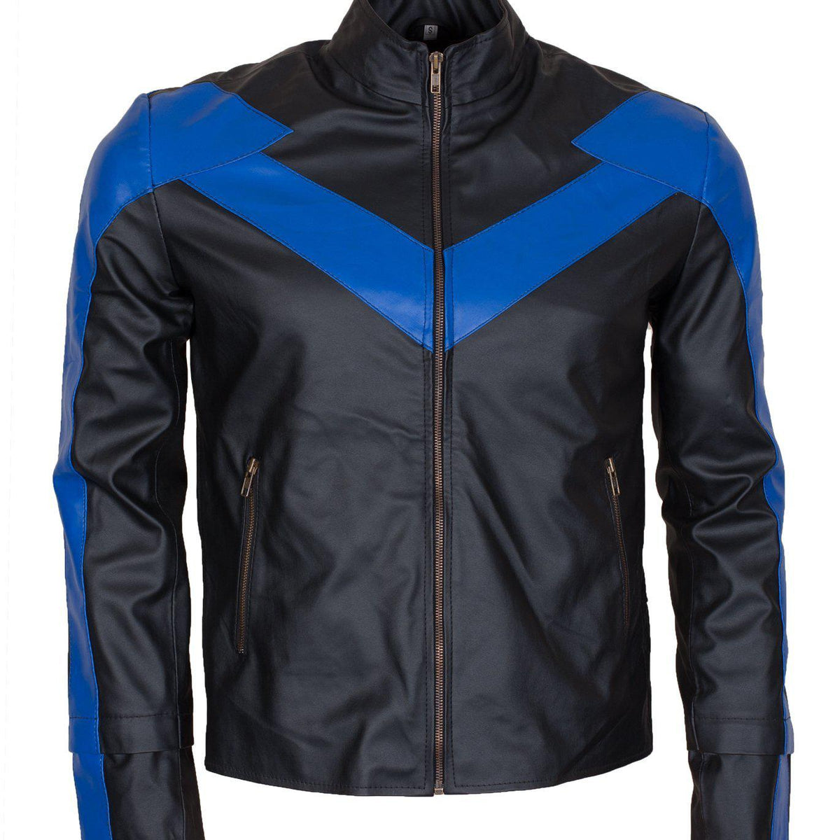 Men's Black Arkham Knight Nightwing Genuine Leather Jacket