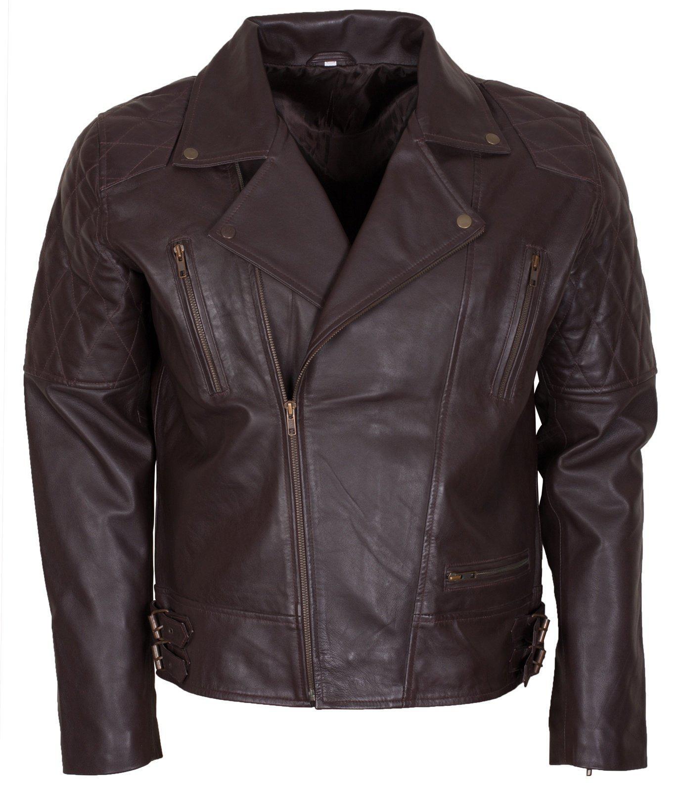 Men's Vintage Brown Leather Jackets for Bikers