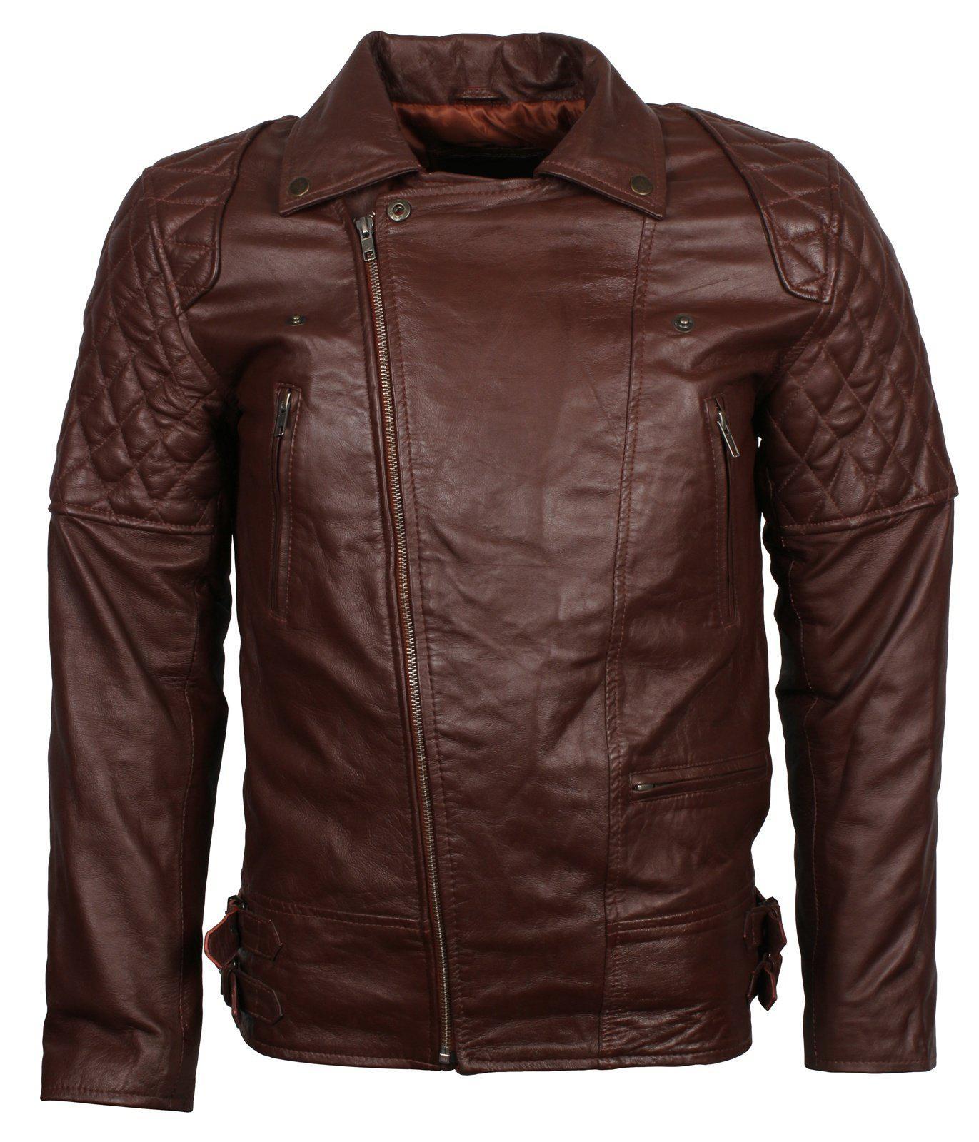 Men's Vintage Brown Leather Jackets for Bikers