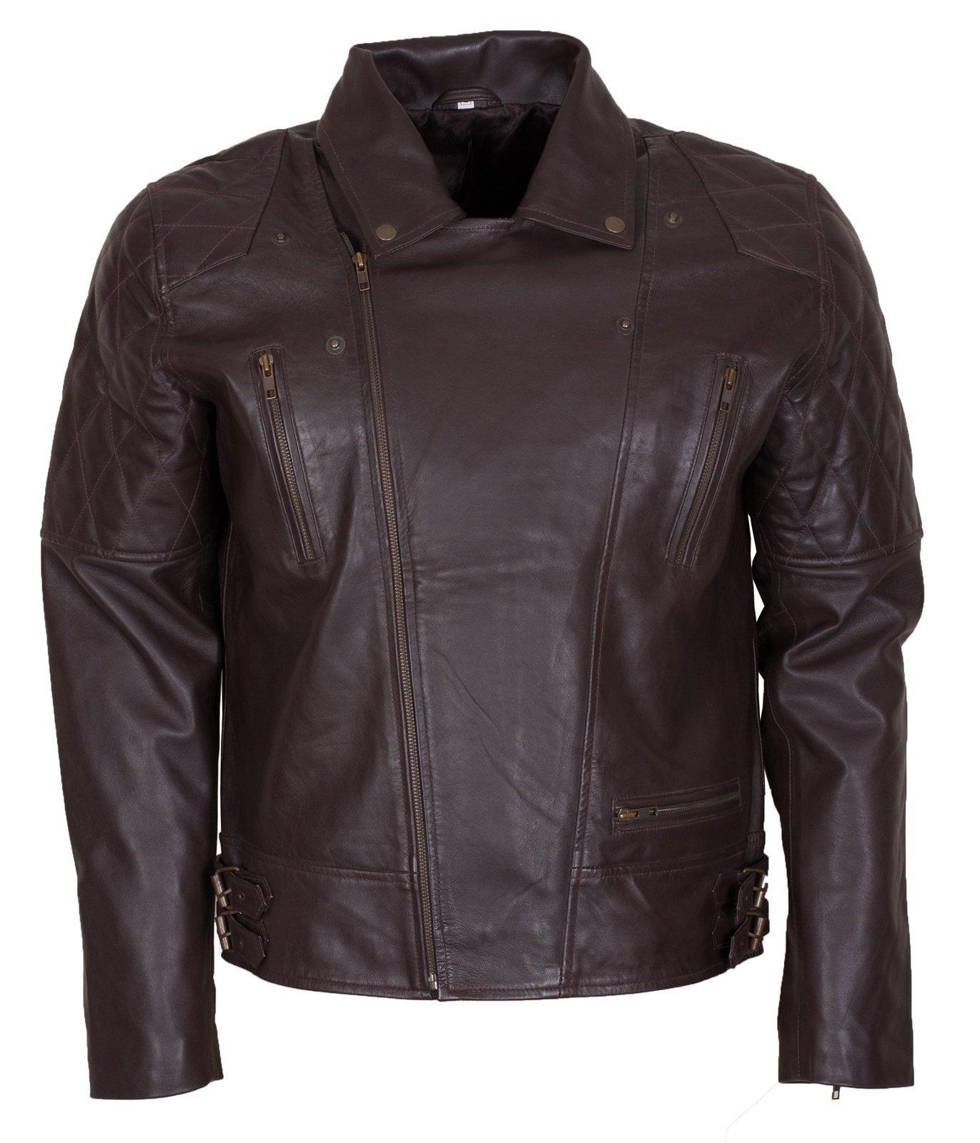 Men's Vintage Brown Leather Jackets for Bikers