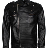 Men's Black Dead Walking Genuine Leather Jacket