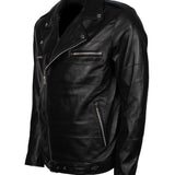 Men's Black Dead Walking Genuine Leather Jacket