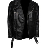 Men's Black Dead Walking Genuine Leather Jacket