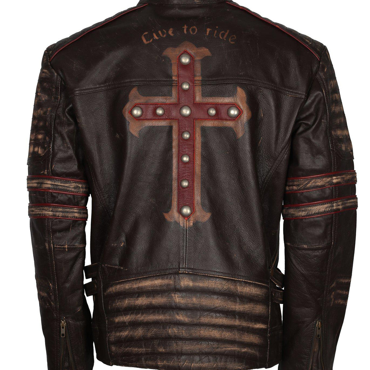 Men's Biker Gothic Leather Jacket