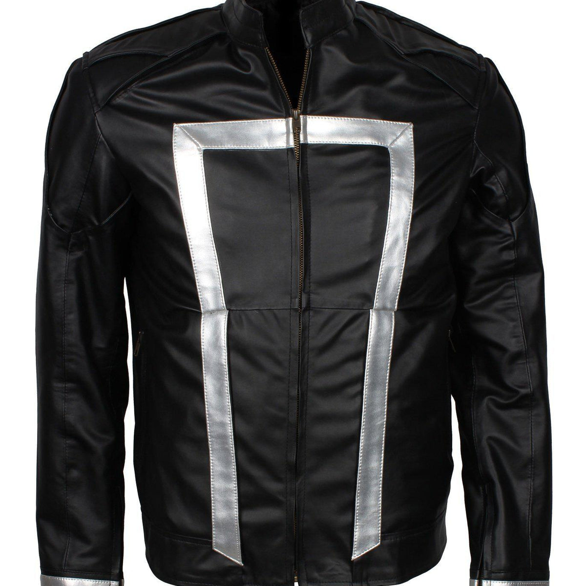 Men's Black Agents of Shield Cosplay Faux Leather Jacket