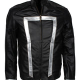 Men's Black Agents of Shield Cosplay Faux Leather Jacket
