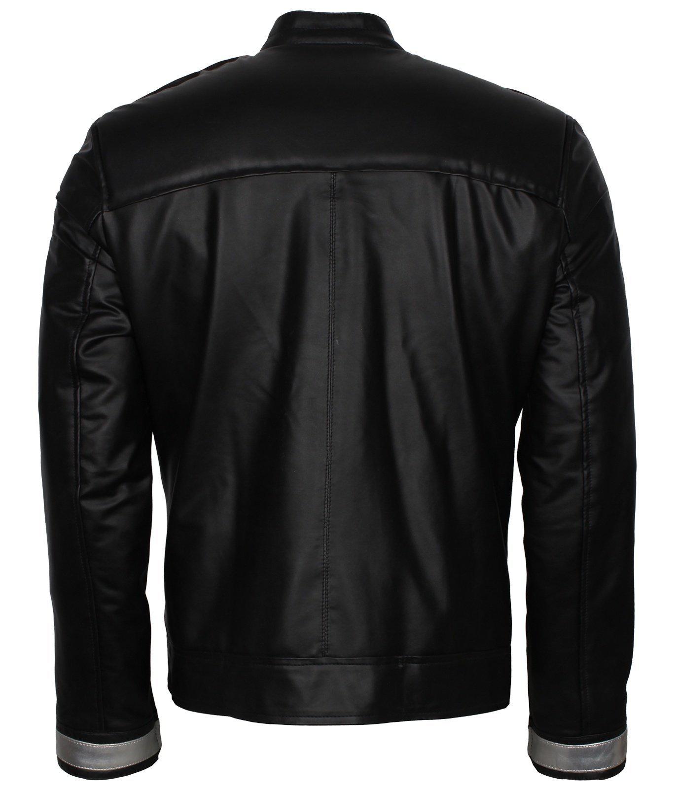 Men's Black Agents of Shield Cosplay Faux Leather Jacket