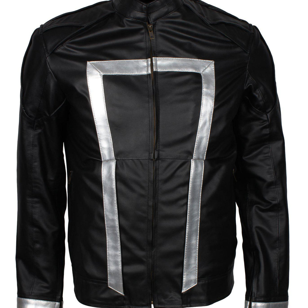 Men's Black Agents of Shield Cosplay Faux Leather Jacket