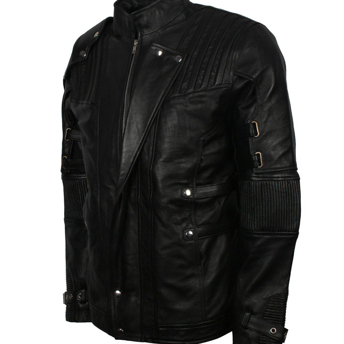 Men's Black GOTG Cosplay Genuine Leather Star Lord Jacket