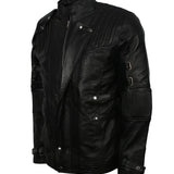Men's Black GOTG Cosplay Genuine Leather Star Lord Jacket