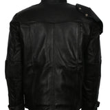 Men's Black GOTG Cosplay Genuine Leather Star Lord Jacket