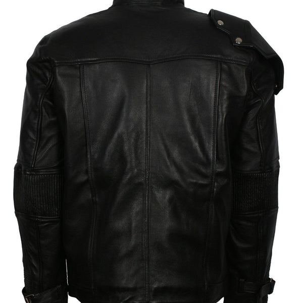 Men's Black GOTG Cosplay Genuine Leather Star Lord Jacket