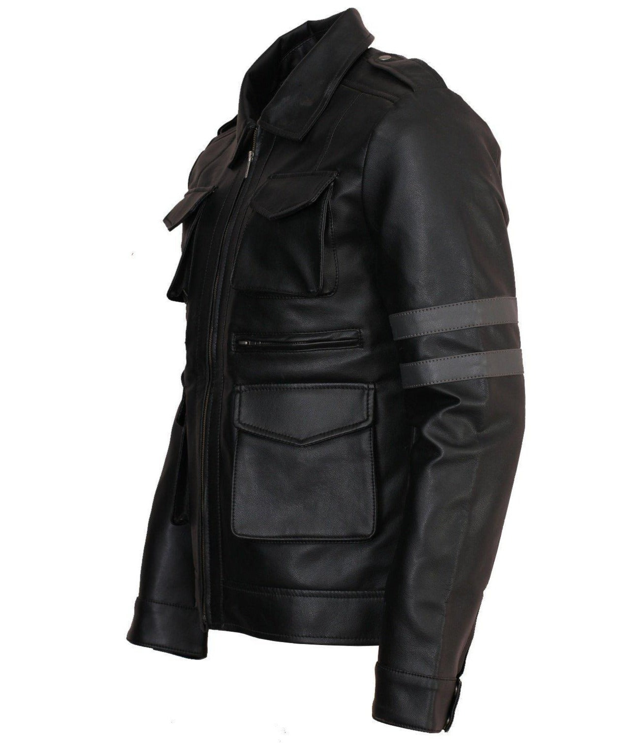 Men's Black Evil Resident Leather Jacket