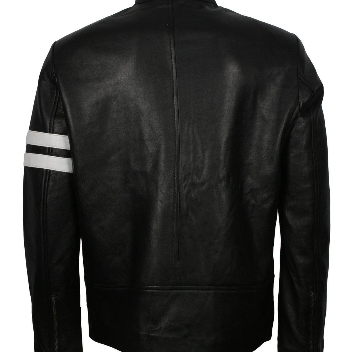 Men's Black Jacket with White Stripes