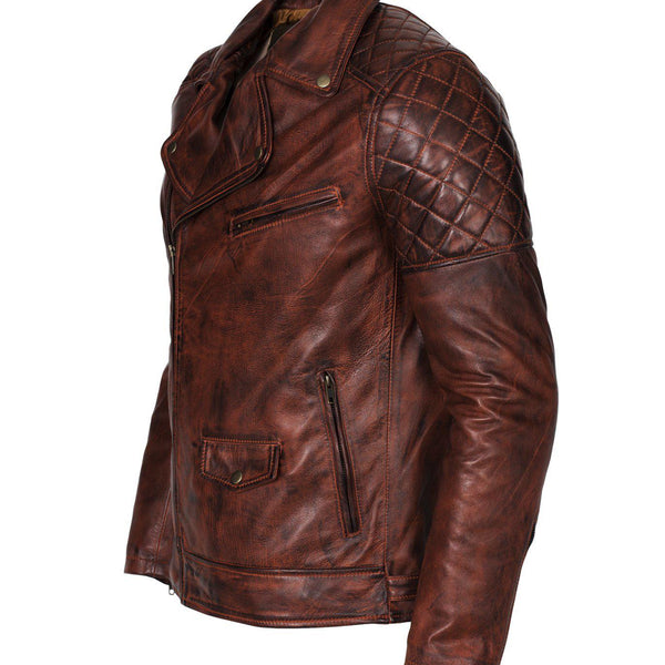 Men's Biker Vintage Leather Jacket