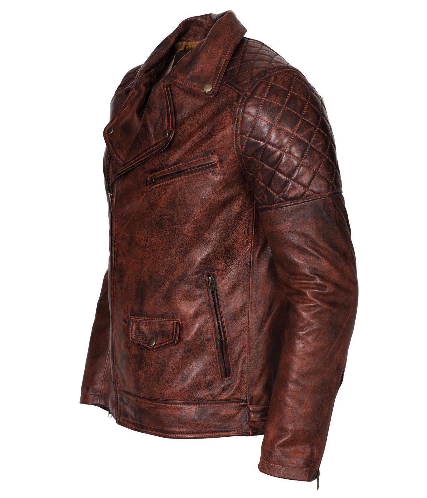 Men's Biker Vintage Leather Jacket