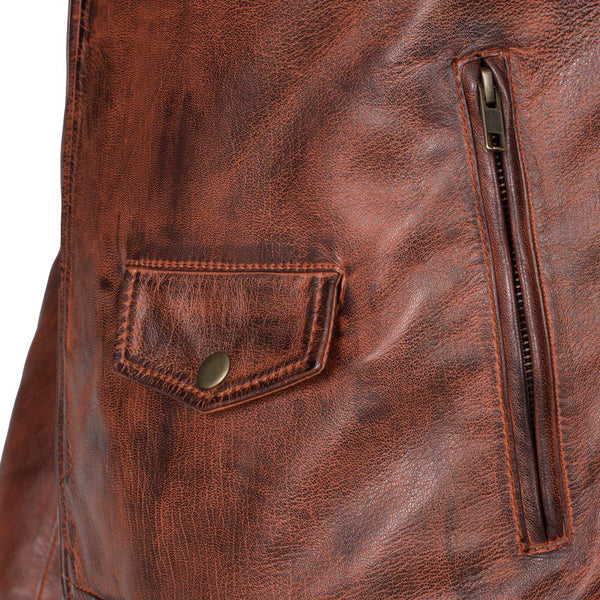 Men's Biker Vintage Leather Jacket