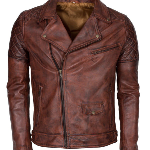 Men's Biker Vintage Leather Jacket
