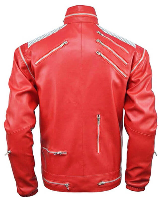 Michael Jackson Beat It Red Leather Jacket