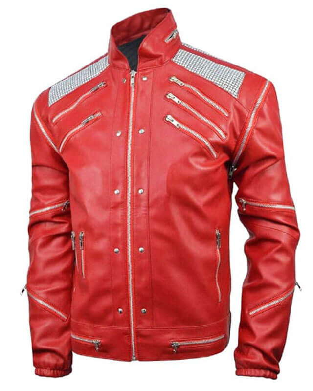 Michael Jackson Beat It Red Leather Jacket