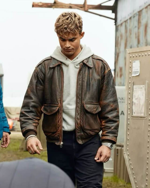 My Fault: London Nick Distressed Leather Jacket