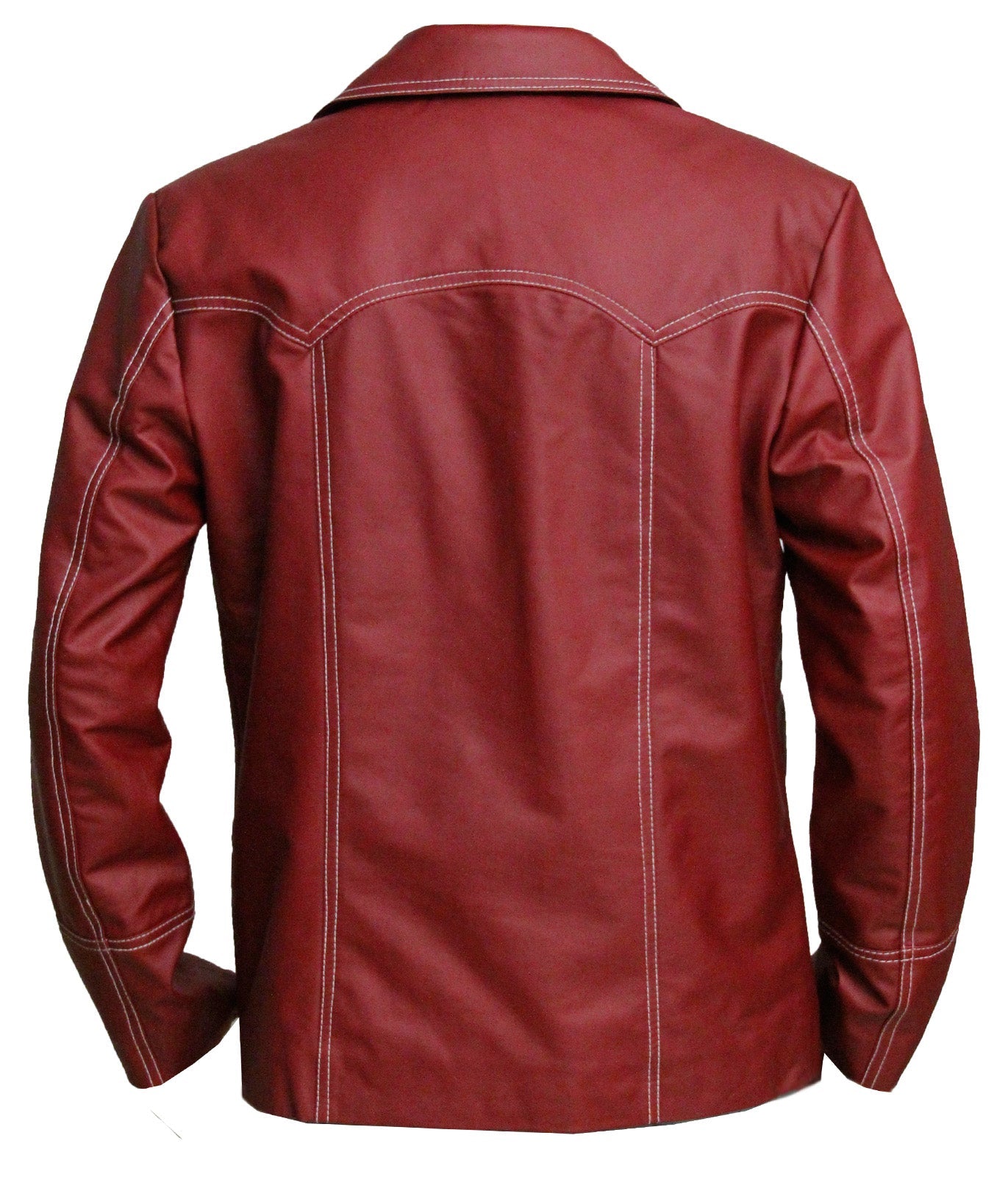 Tyler Durden Costume Red Leather Coat