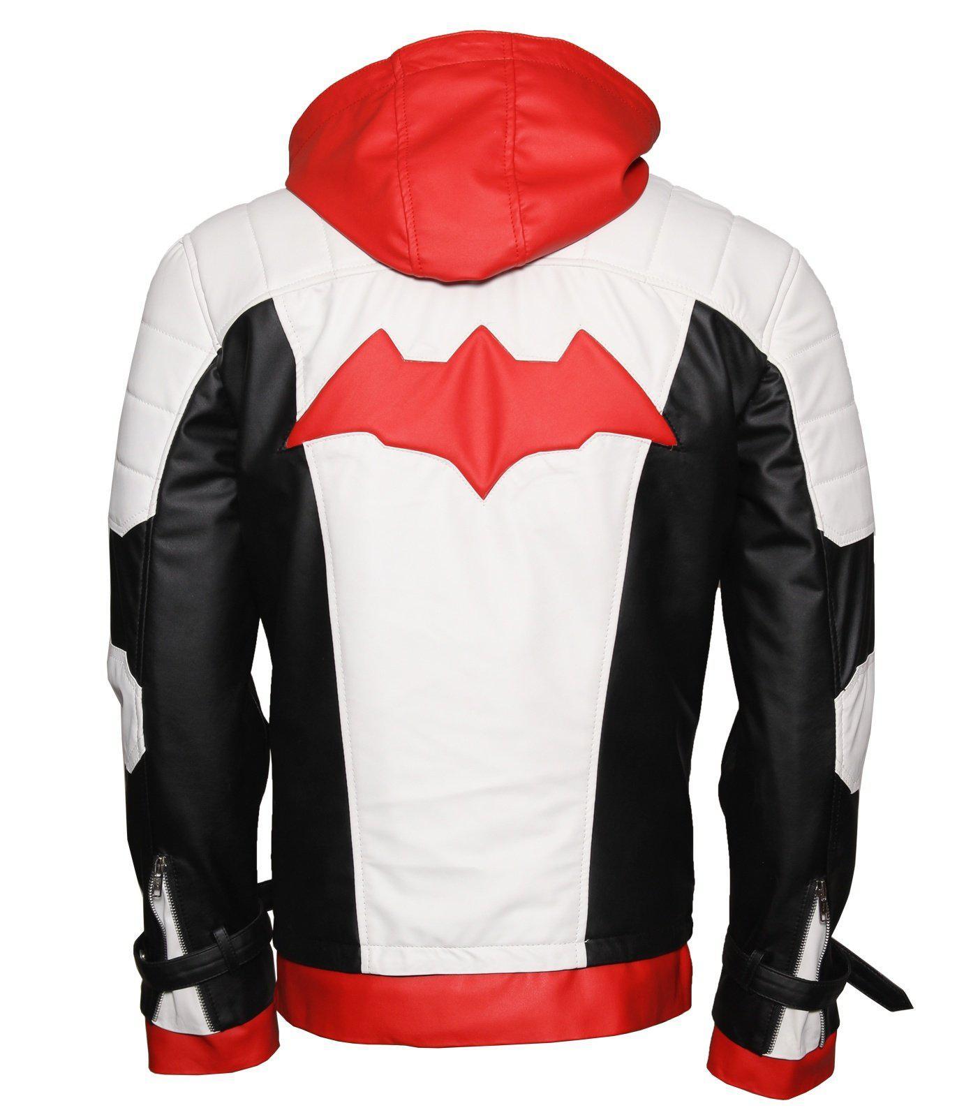 Knight Arkham Red hood Leather Jacket and Vest