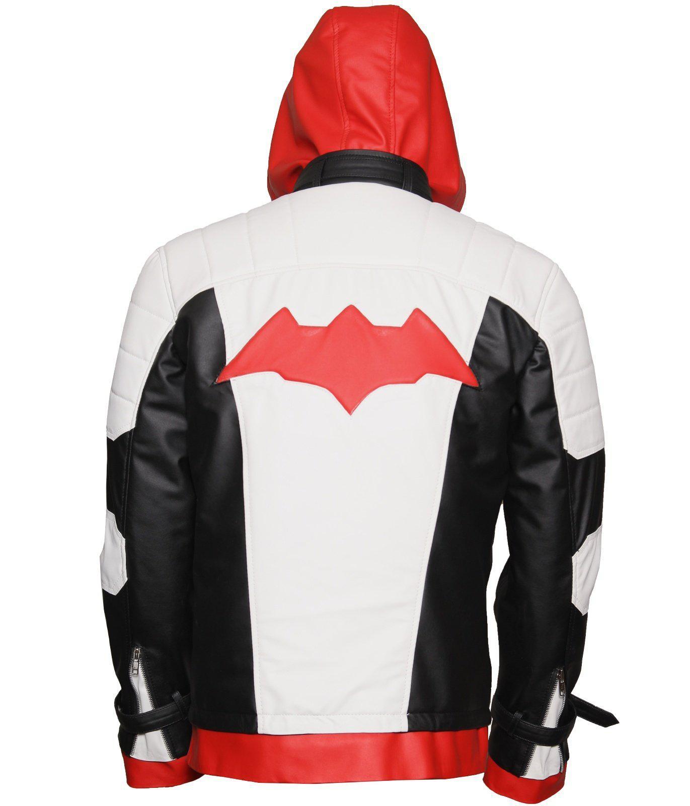 Knight Arkham Red hood Leather Jacket and Vest