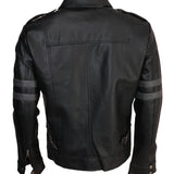 Men's Multi Pockets Evil Resident Cosplay Genuine Leather Jacket