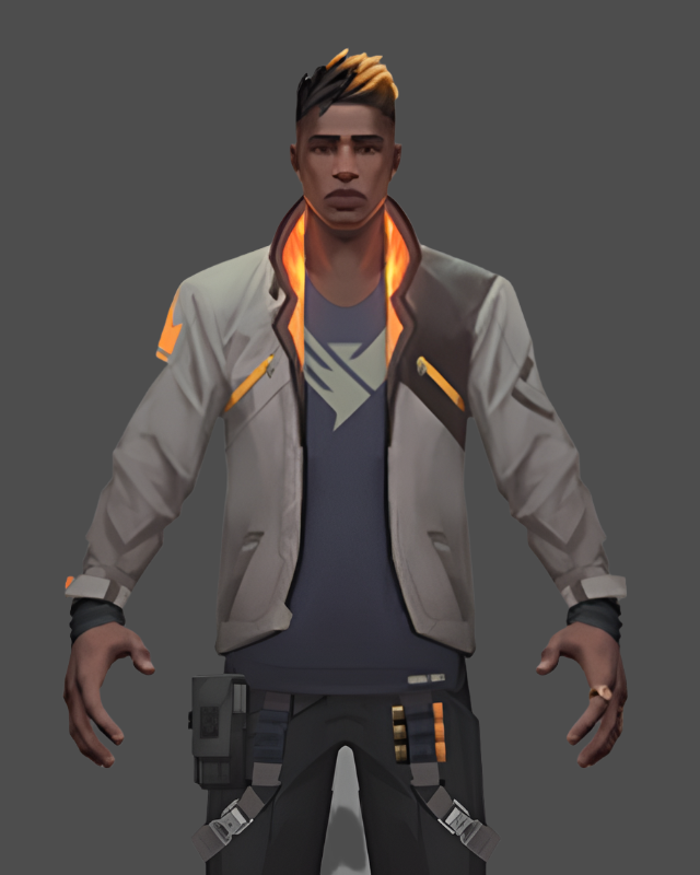 Valorant Phoenix Cosplay Leather Jacket