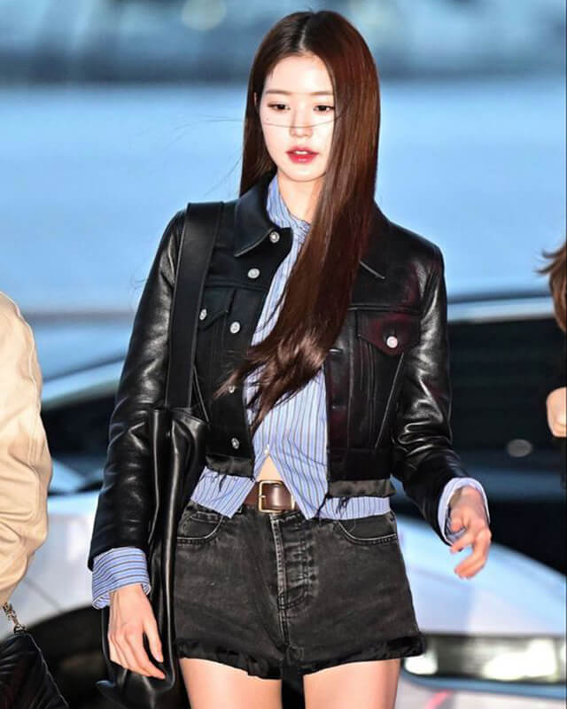Jang Won-young Cropped Trucker Jacket